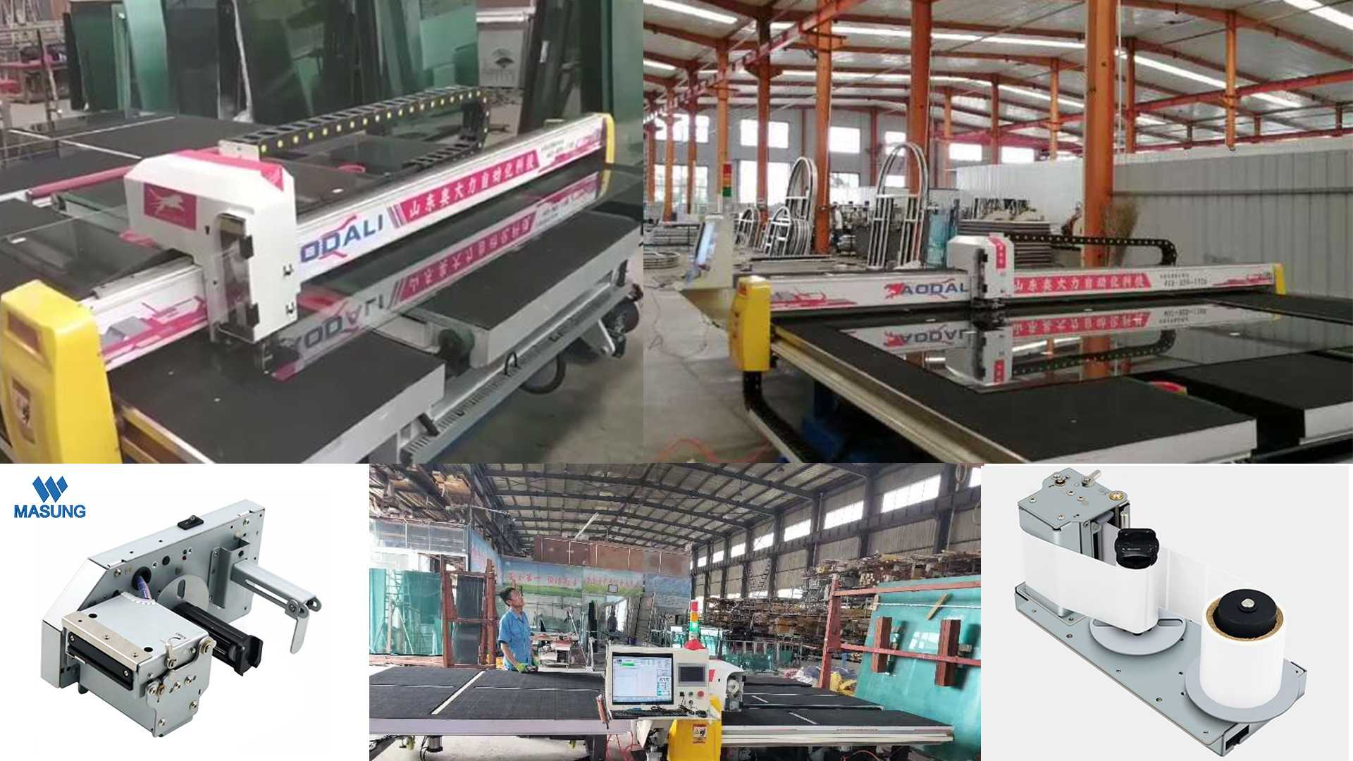 Customized development of automatic labeling products-glass cutting industry