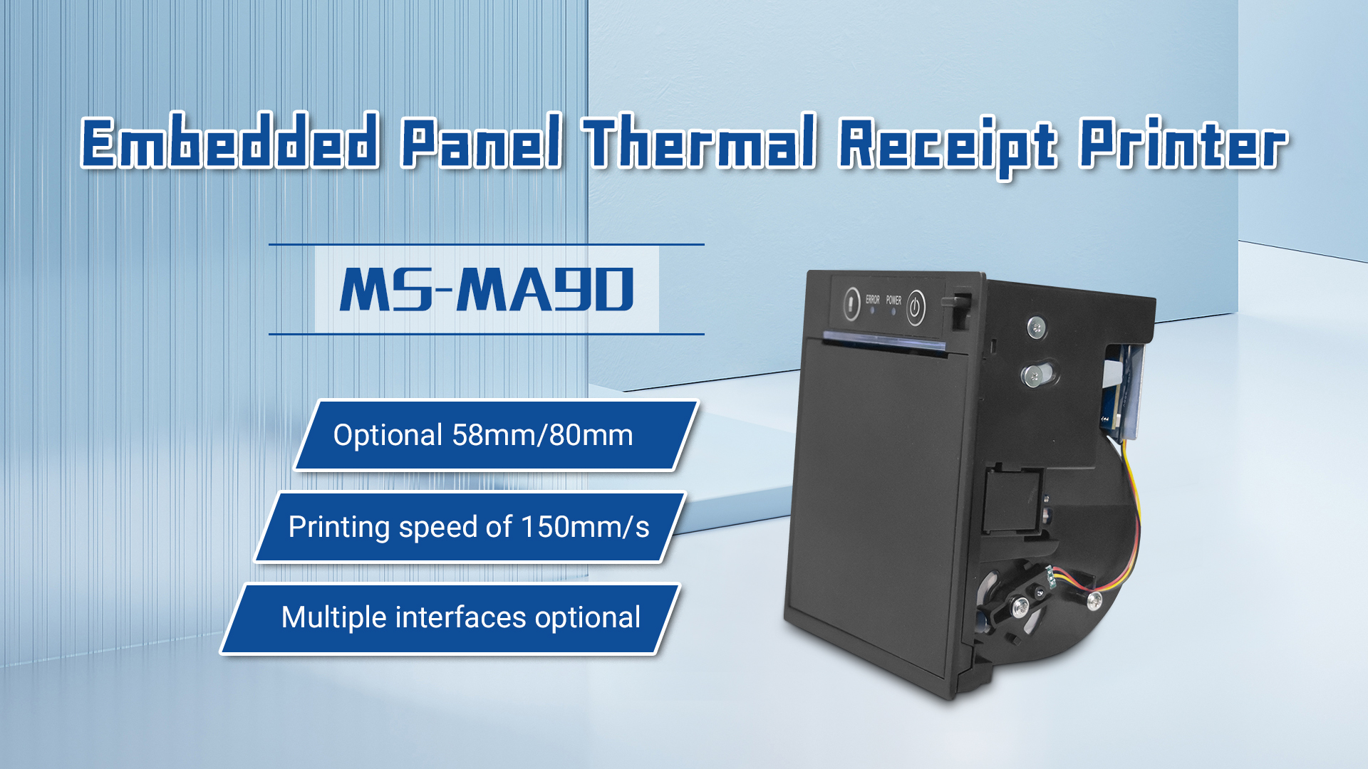 Application of MS-MA90 Masung Embedded Panel Thermal Ticket Printer