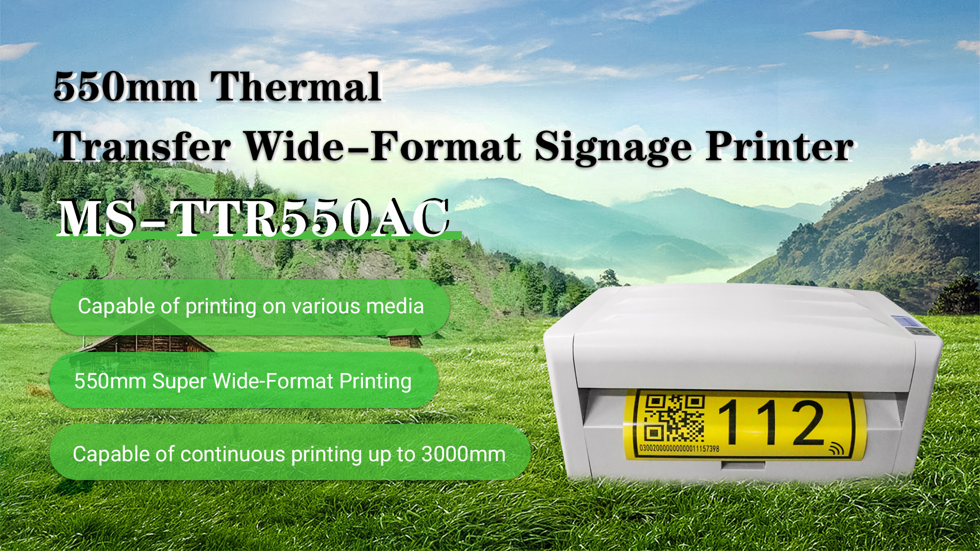 Application of MS-TTR550AC-550mm Heat Transfer Identification Printer